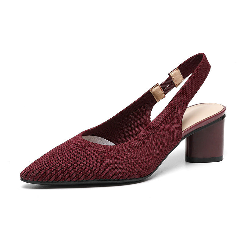 Slingback Hakken | Dames pumps met puntige neus en lage blokhak – elegant &amp; comfortabel