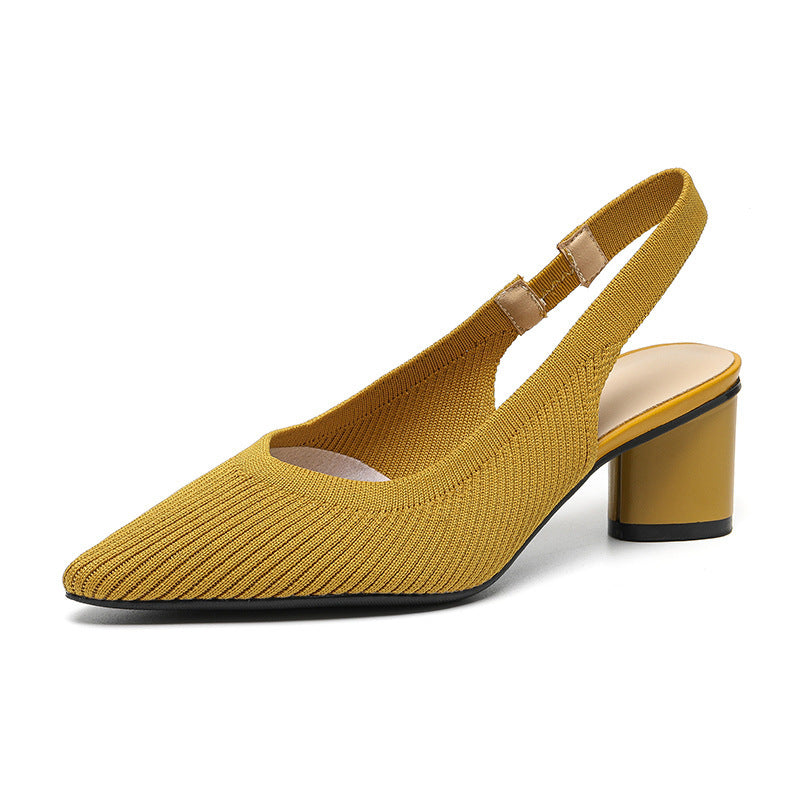 Slingback Hakken | Dames pumps met puntige neus en lage blokhak – elegant &amp; comfortabel