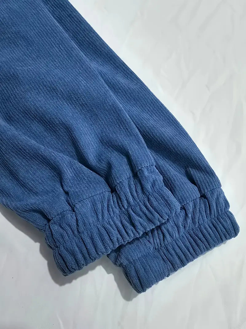 Ribfluwelen jas | Casual damesjas met rits en rechte snit