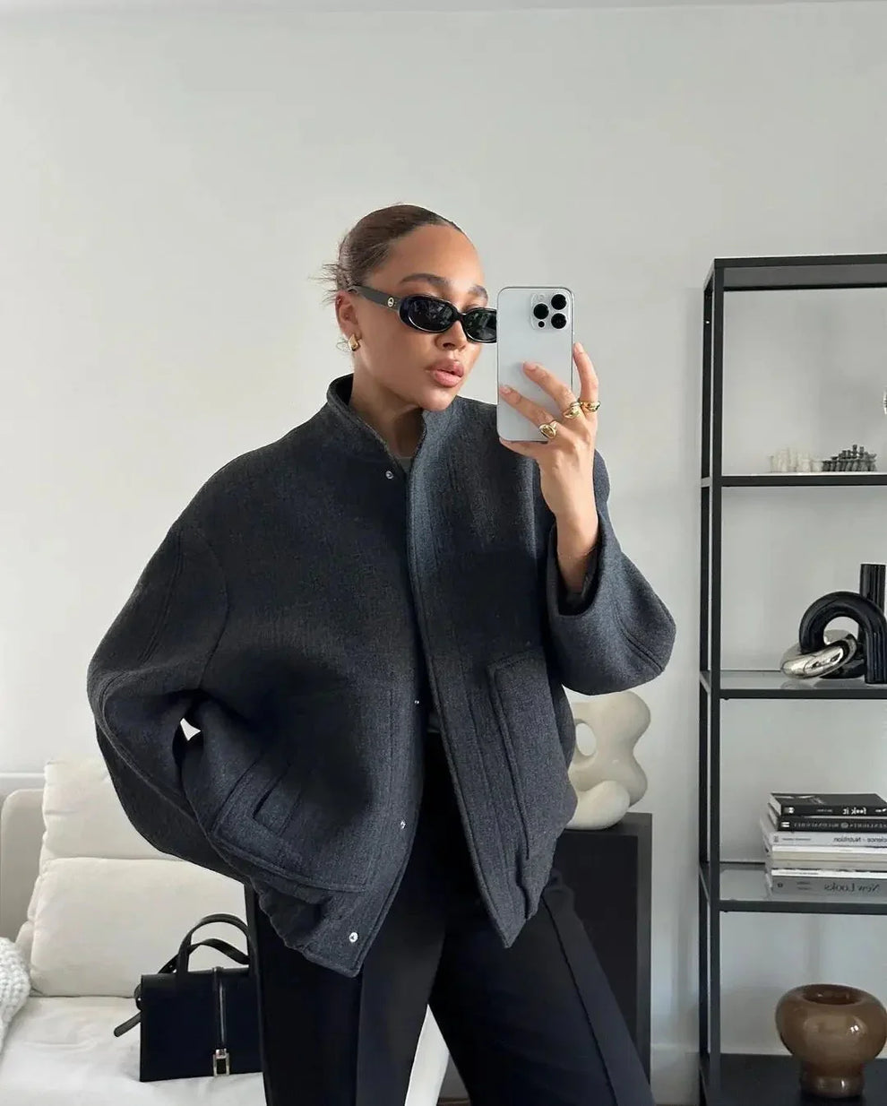 Oversized herfst Bomber | Dames bomberjack met relaxte fit en moderne look