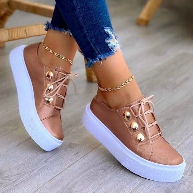 Astrid - Elegante en kleurrijke sneakers voor dames - 100% leer