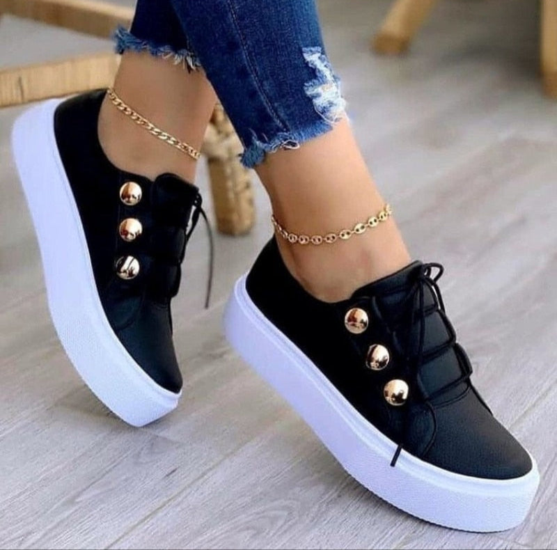 Astrid - Elegante en kleurrijke sneakers voor dames - 100% leer