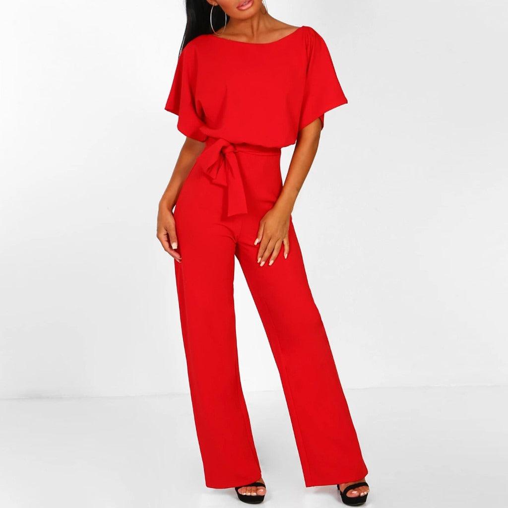 FLOOR - Dames Jumpsuit met Korte Mouwen | Perfect voor het voorjaar