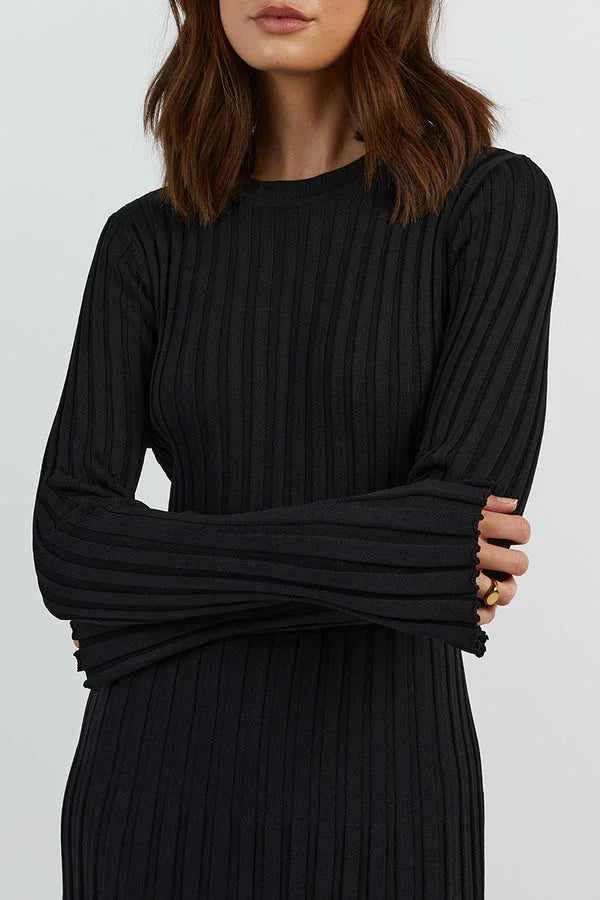 Maria jurk dames | Luxe aansluitende jurk met stretch en flatterende pasvorm