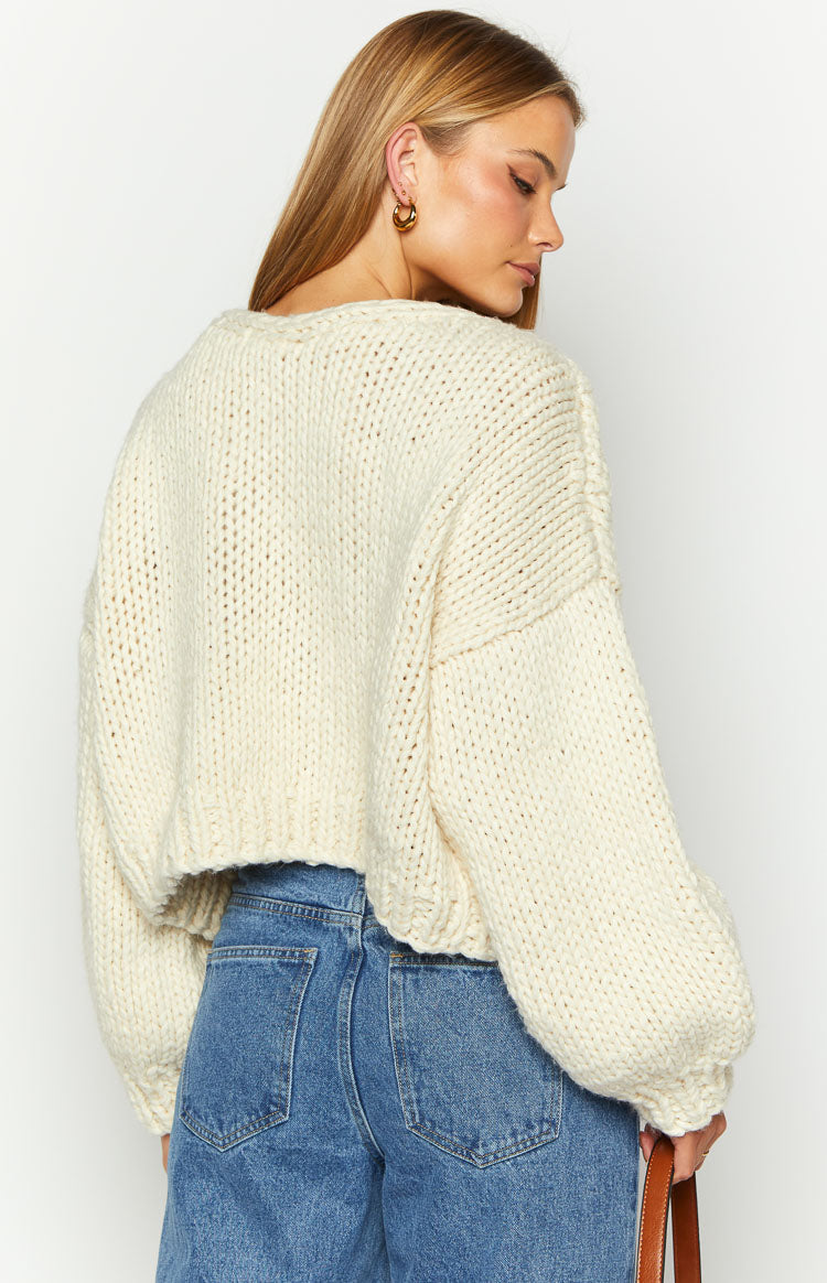 Celeste Cardigan Knit | Dames gebreid vest met striksluiting en luxe breisteek