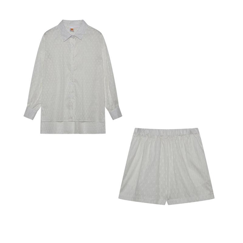 Amila - Dames set met losvallende blouse en luchtige short