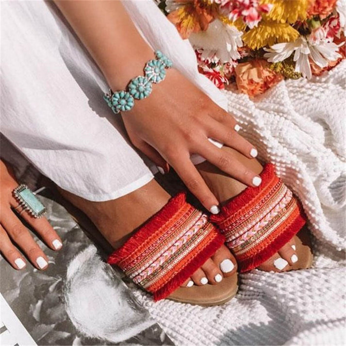 Biance - Boho Hoog-kwaliteit Rubber Slippers