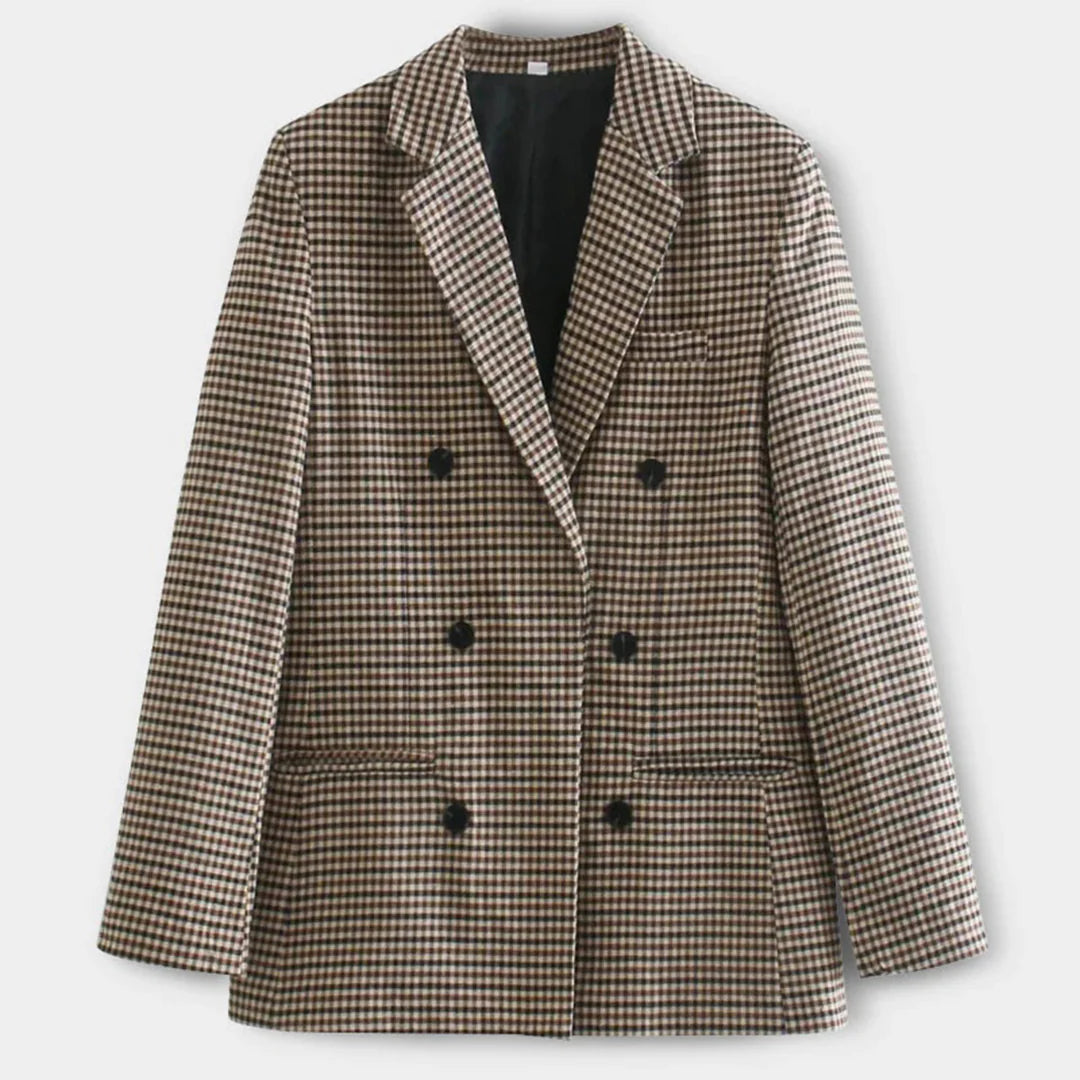 Blazer met dubbele rij knopen