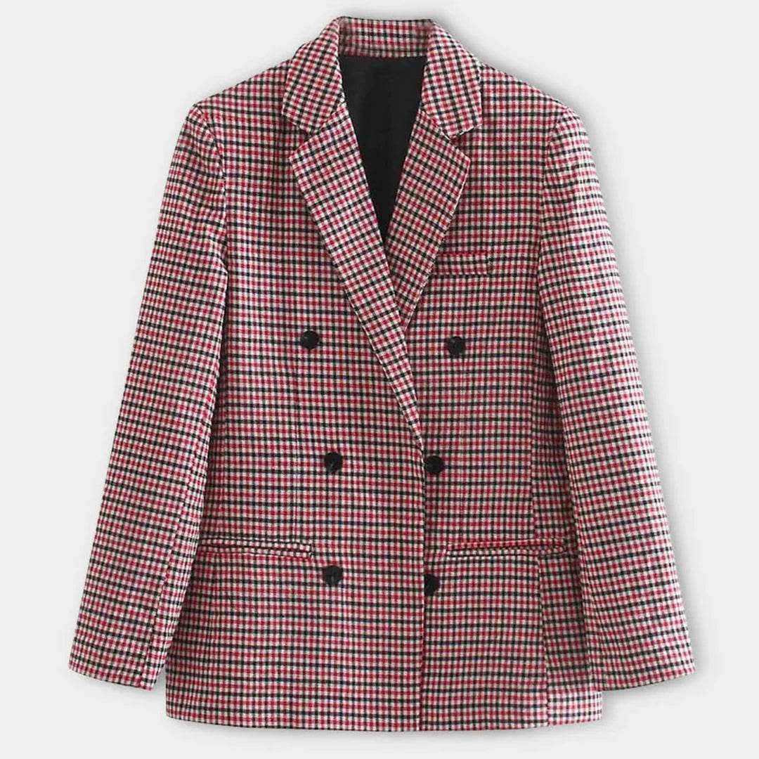 Blazer met dubbele rij knopen