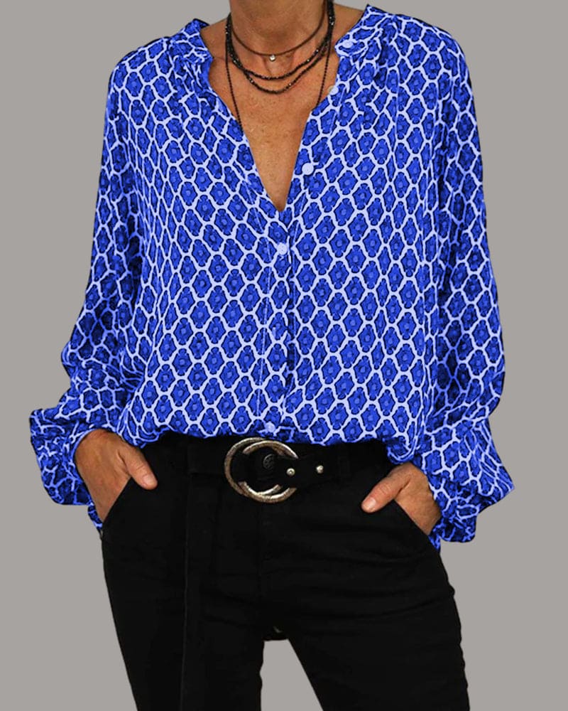 Blouse met lange mouwen