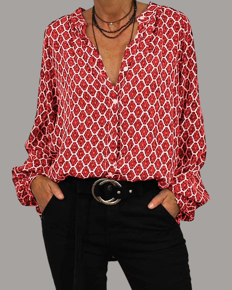 Blouse met lange mouwen