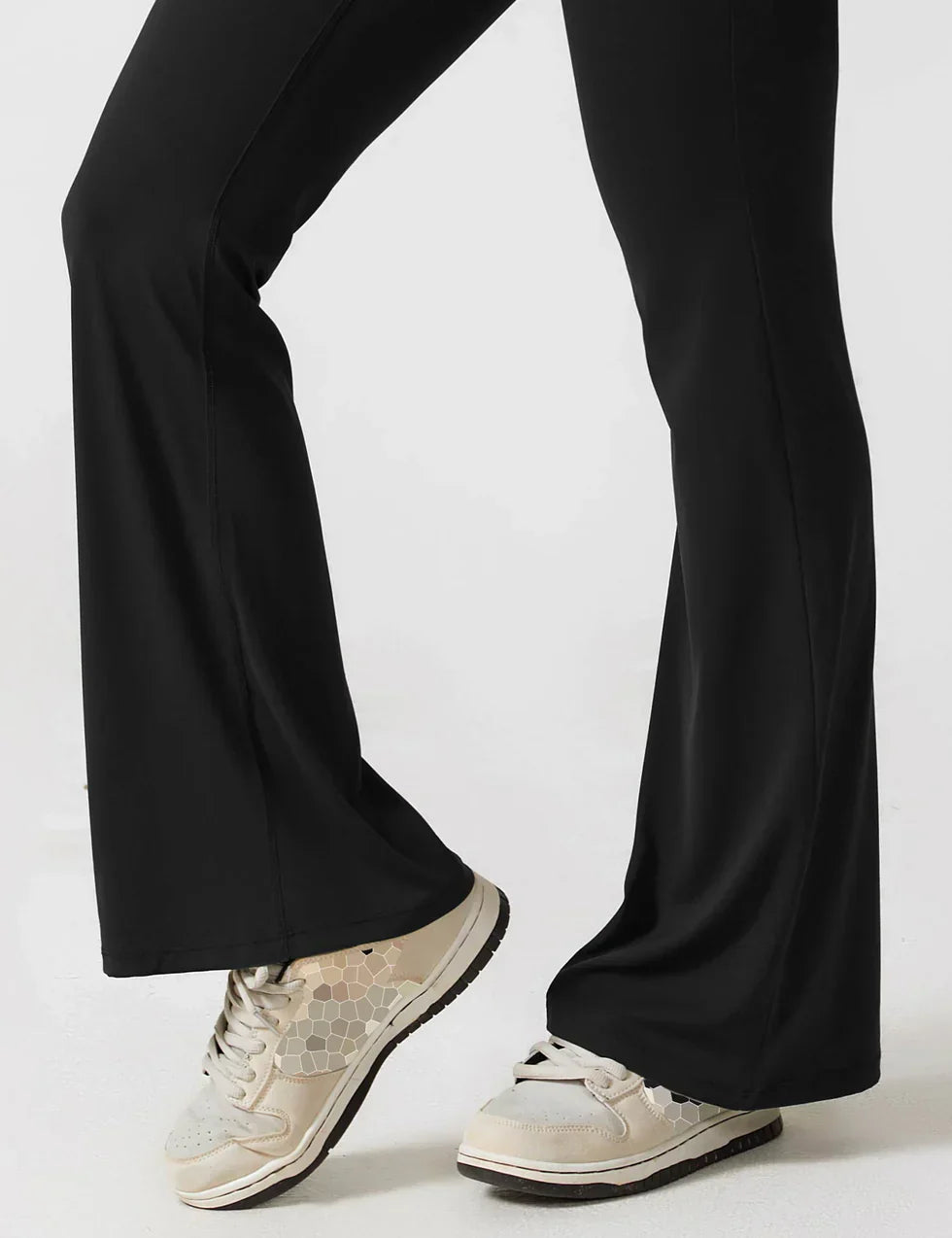 Flared Scrunched V-Back Jumpsuit voor Dames