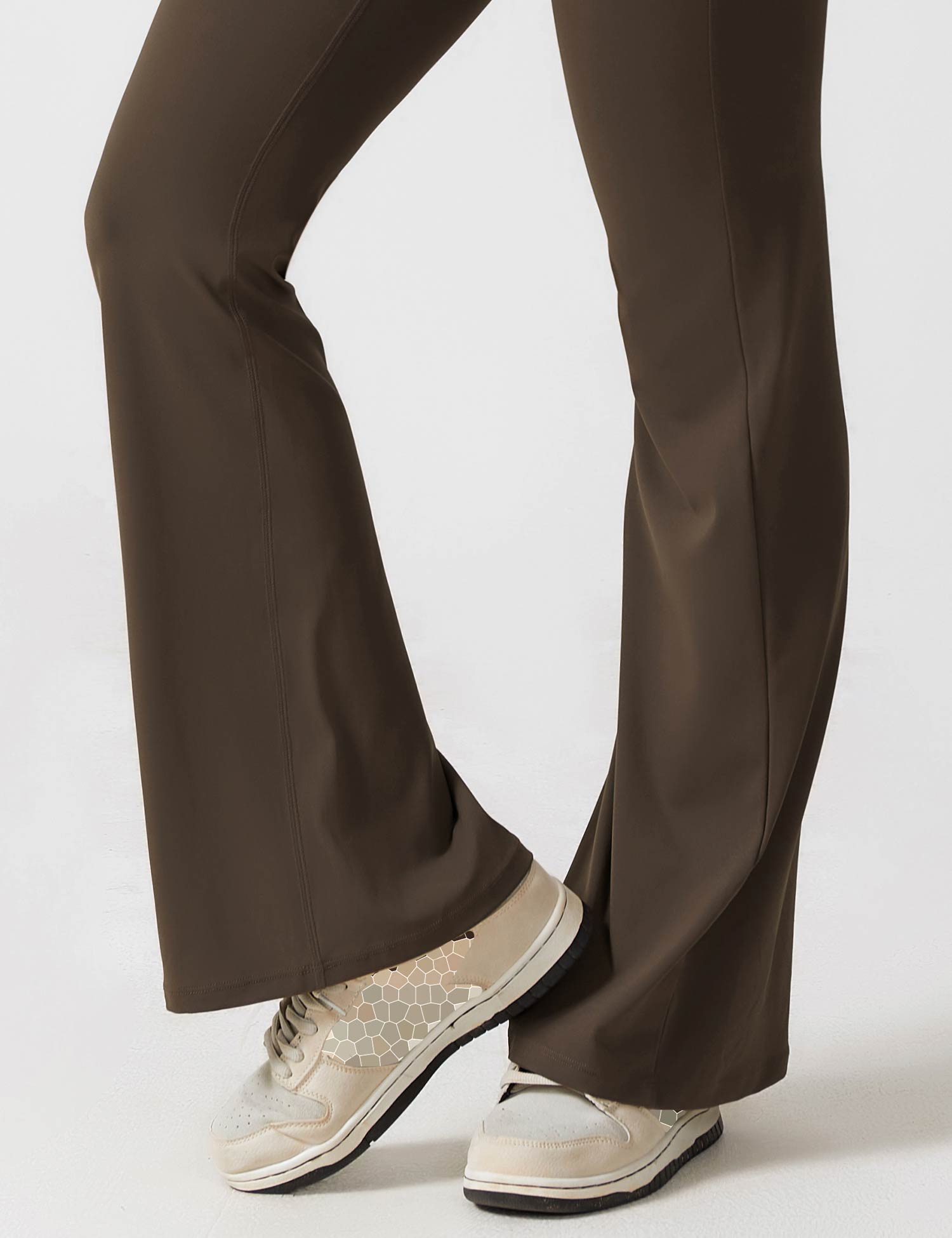 Flared Scrunched V-Back Jumpsuit voor Dames