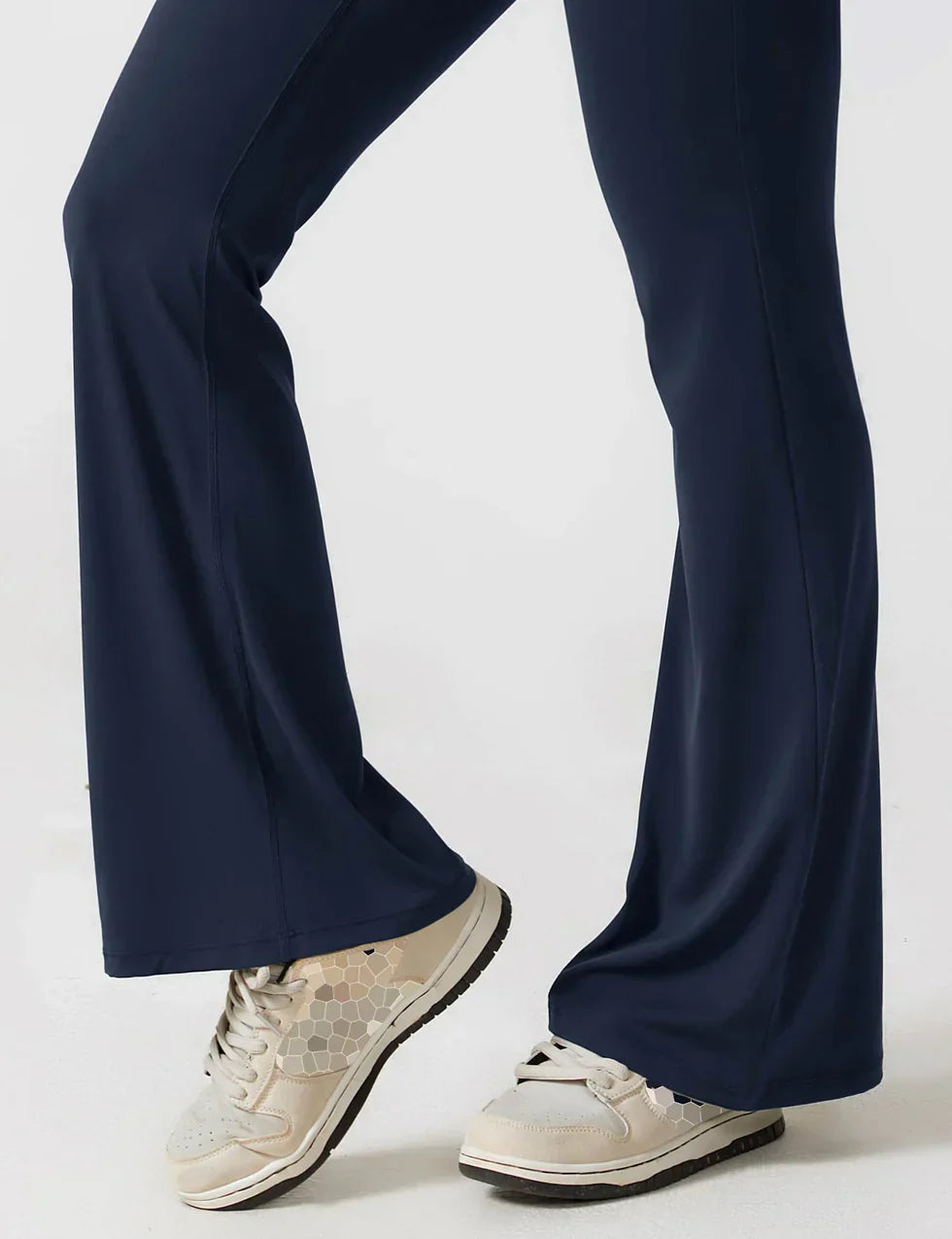 Flared Scrunched V-Back Jumpsuit voor Dames