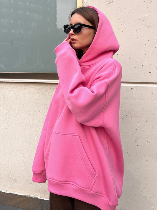 Brenna - Comfortabele Oversized Lente Hoodie met Voorzak voor Vrouwen