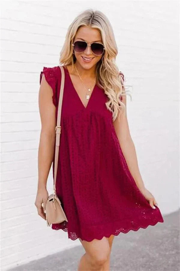 Briana – Mouwloze Mini Jurk