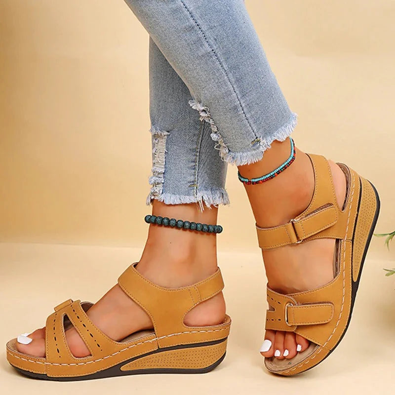 Baerte | Dames Orthopedische Sandalen met Verstelbare Klittenbandsluiting – Ultieme Ondersteuning & Stabiliteit