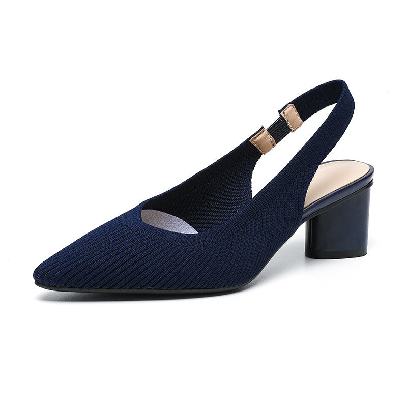 Slingback Hakken | Dames pumps met puntige neus en lage blokhak – elegant &amp; comfortabel