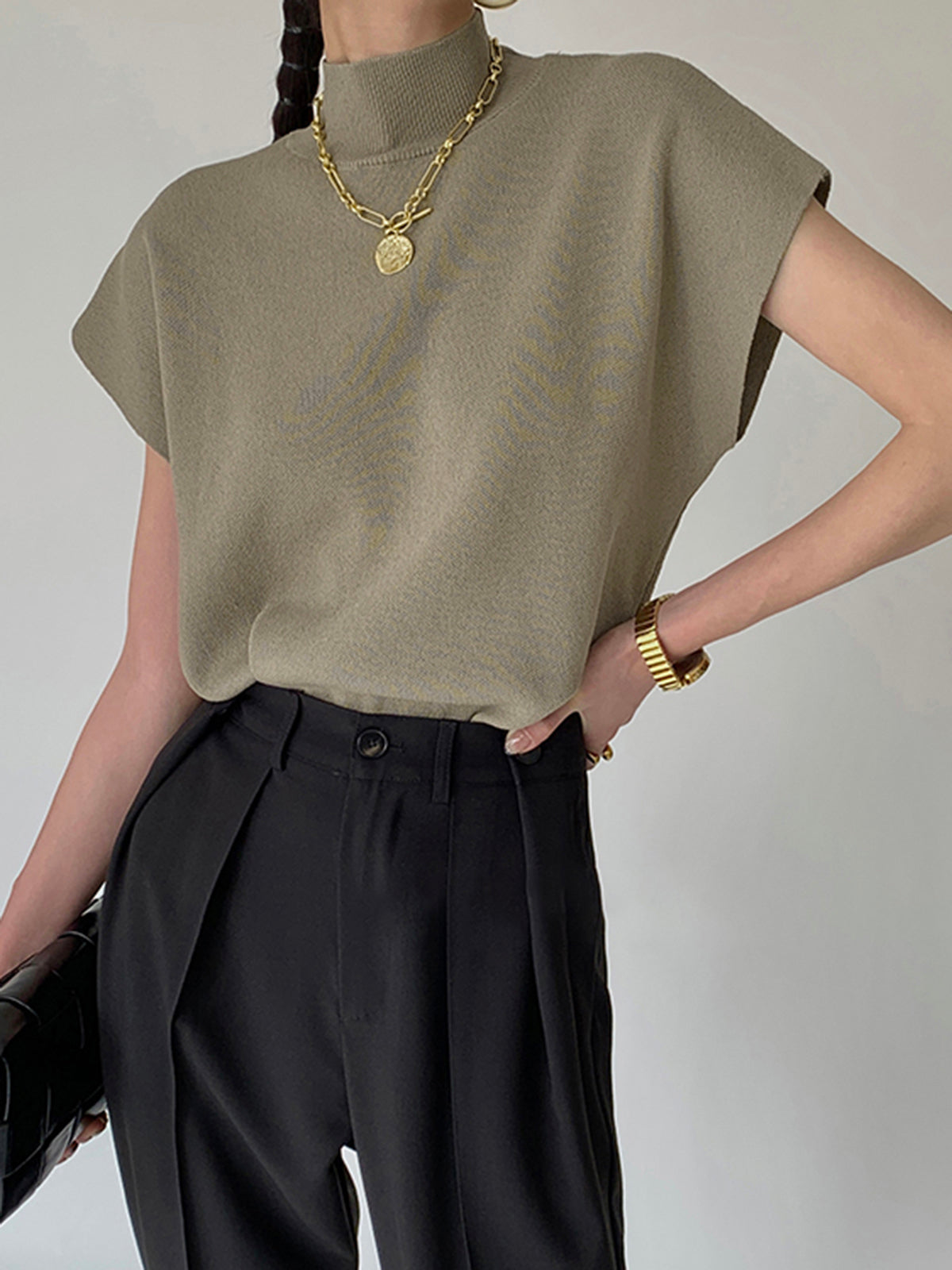 Caroline Pullover Trui | Dames gebreide casual trui in effen design
