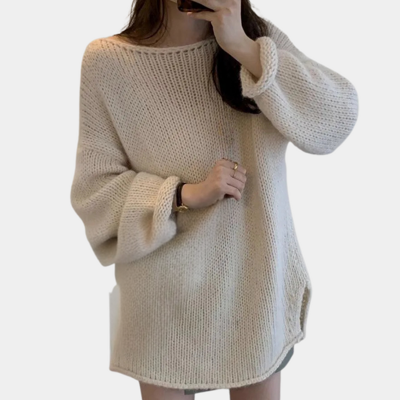Gebreide trui dames | Luxueuze trui met losse pasvorm en tijdloze stijl