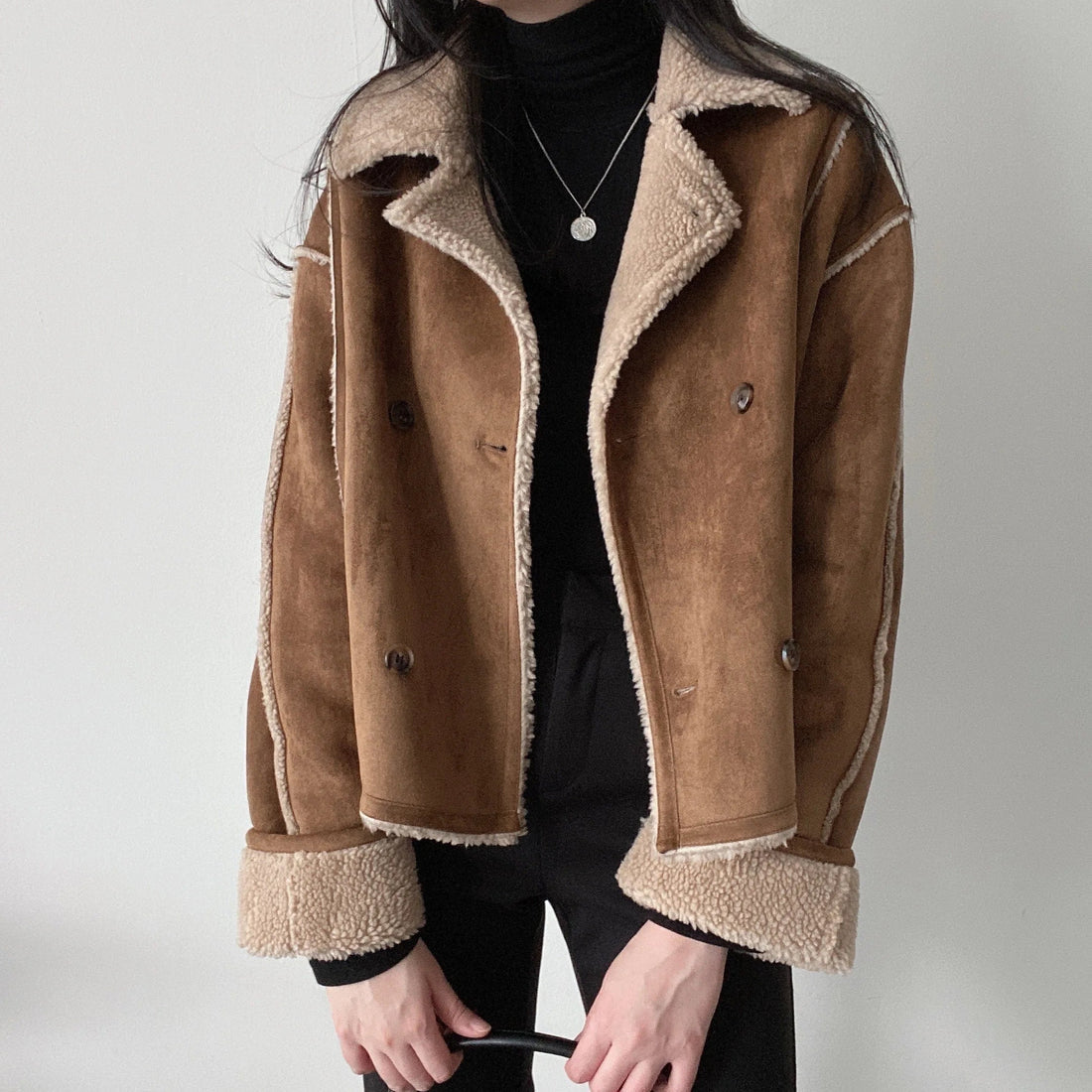 Cindy - Sherpa Rand Jas voor Vrouwen