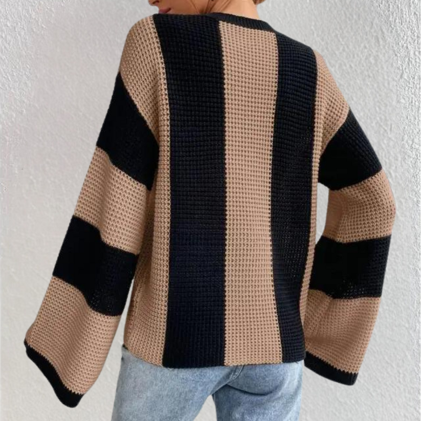 Gebreide trui dames | Luxe damestrui met elegante textuur en flatterende pasvorm