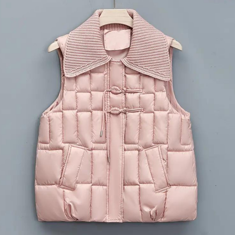 Bodywarmer dames | Lichtgewicht gevoerd vest met thermische voering en zakken