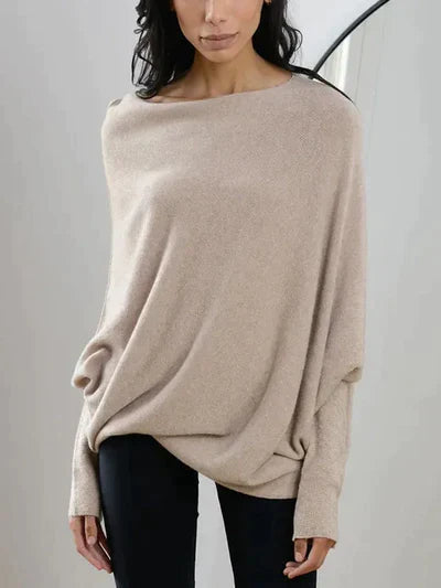 Cristine | Dames trui met batwing mouwen en elegante pasvorm