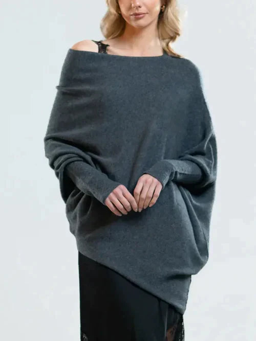 Cristine | Dames trui met batwing mouwen en elegante pasvorm