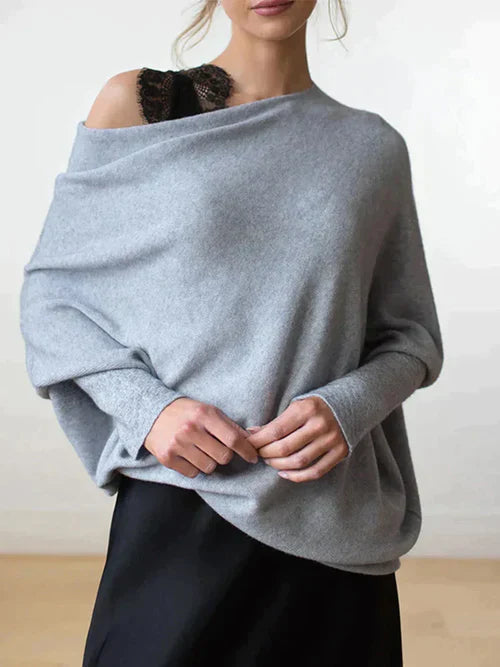 Cristine | Dames trui met batwing mouwen en elegante pasvorm