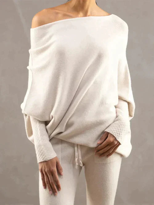 Cristine | Dames trui met batwing mouwen en elegante pasvorm