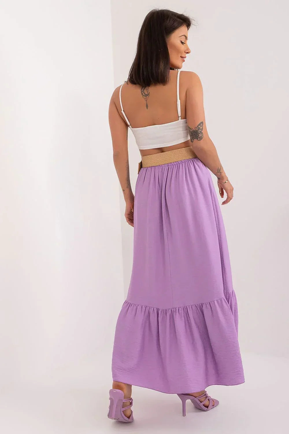 Sanne | Maxi Rok Dames met Volant – Zomerrok Lang