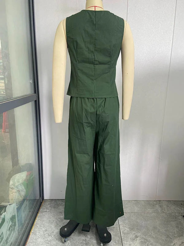 Marie Set | Tweedelige damesoutfit met elegante top en broek in casual chique stijl