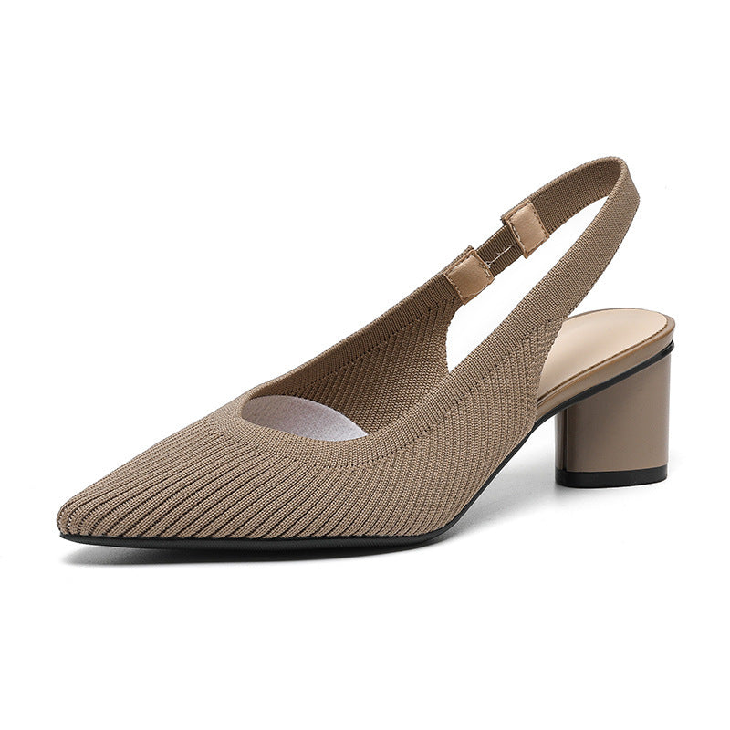 Slingback Hakken | Dames pumps met puntige neus en lage blokhak – elegant &amp; comfortabel