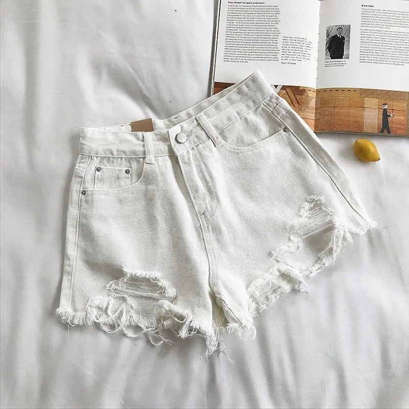 Dames High-Waisted Shorts – Casual, Geschikt voor Zomer en Dagelijks Gebruik