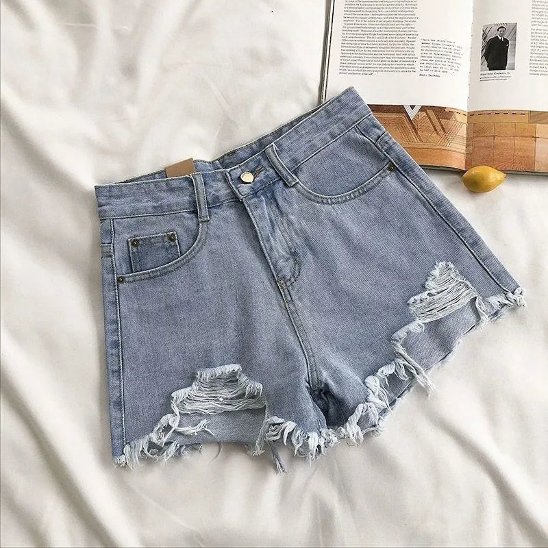 Dames High-Waisted Shorts – Casual, Geschikt voor Zomer en Dagelijks Gebruik