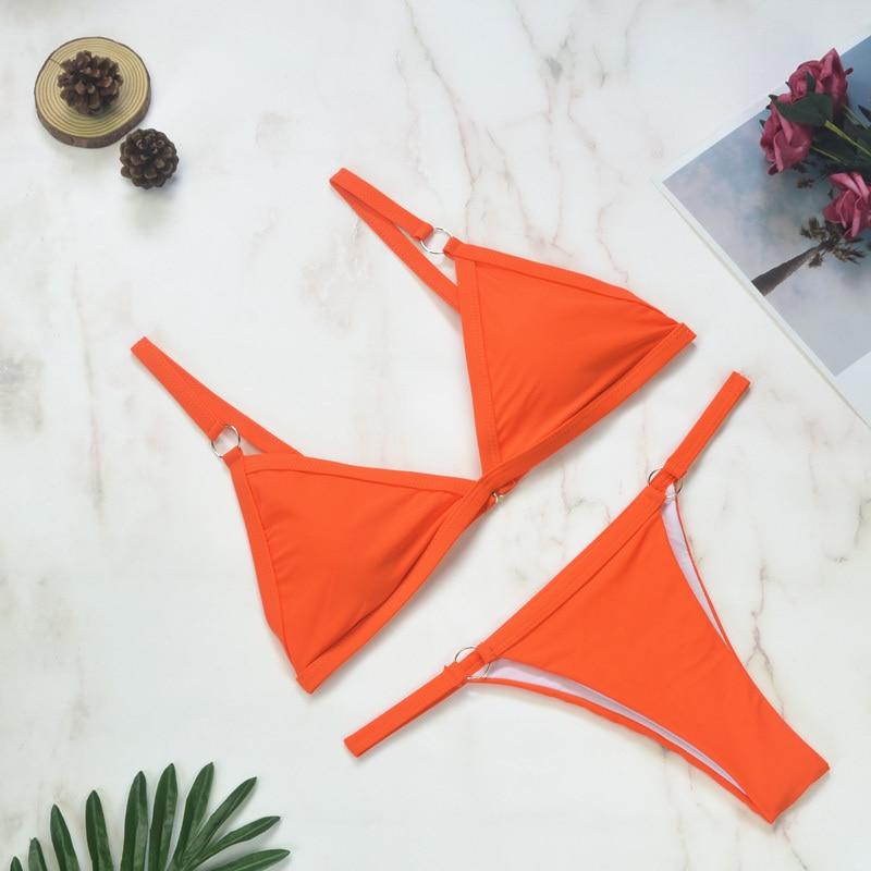 Gerdina | Dames Triangel Bikini Set met Verstelbare Bandjes – Tijdloze Chic