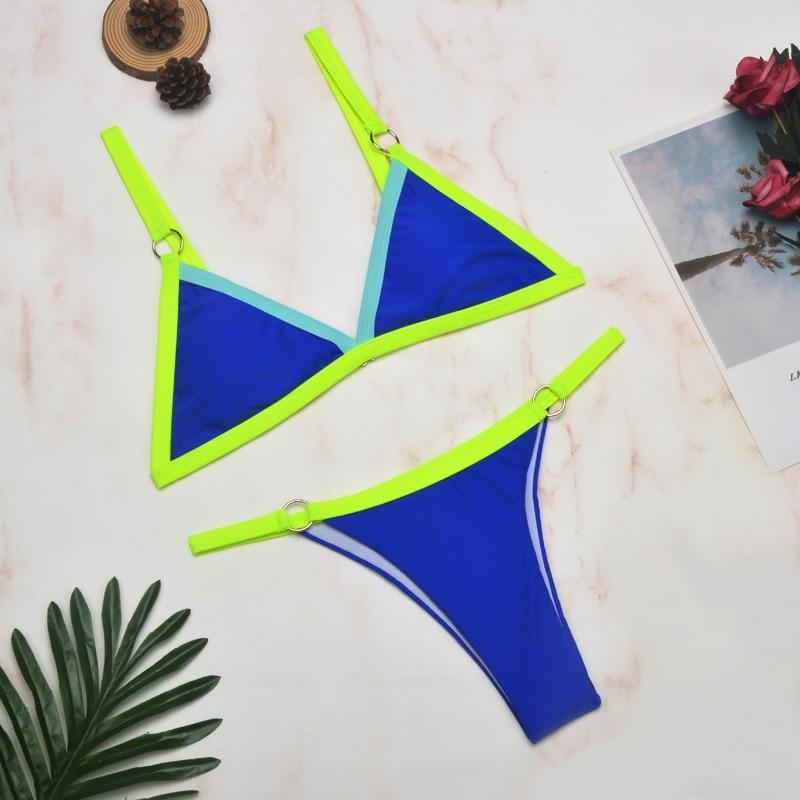 Gerdina | Dames Triangel Bikini Set met Verstelbare Bandjes – Tijdloze Chic