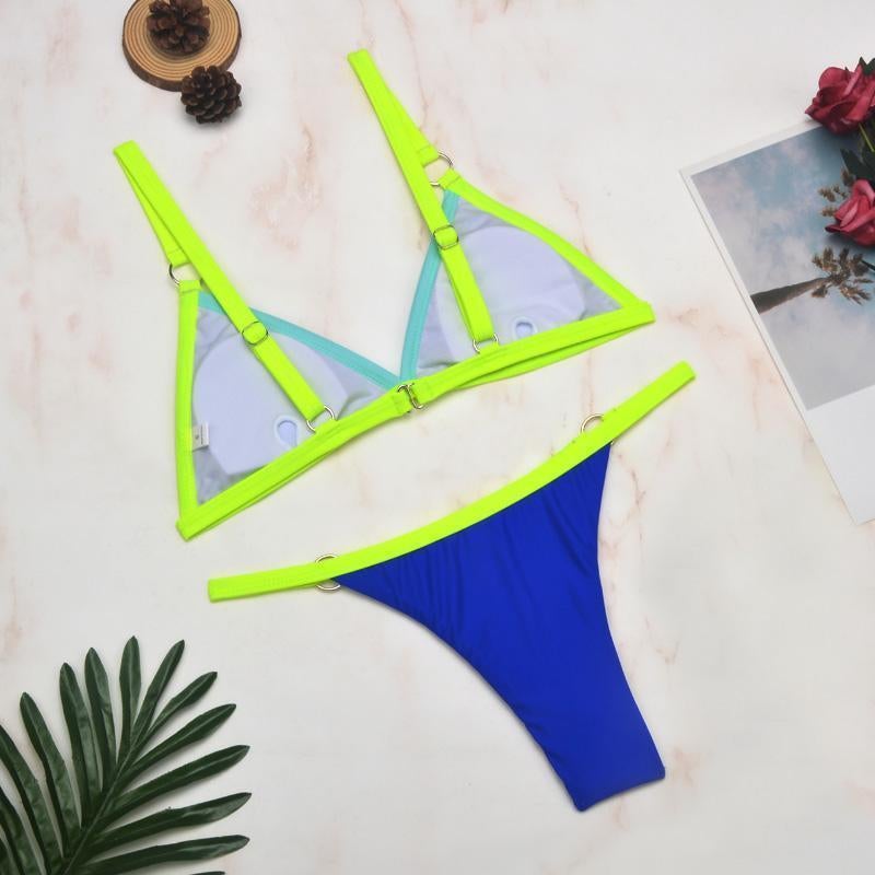 Gerdina | Dames Triangel Bikini Set met Verstelbare Bandjes – Tijdloze Chic
