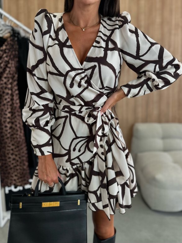 Dames A-lijn Jurk – V-Hals, Geschikt voor Lente en Zomer, Casual Gebruik