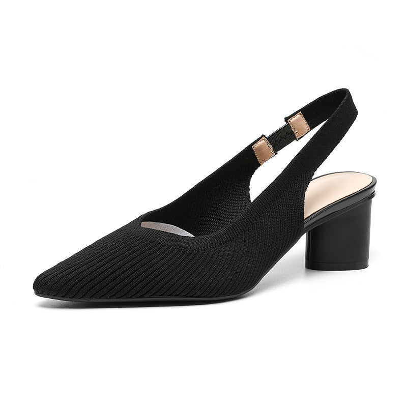 Slingback Hakken | Dames pumps met puntige neus en lage blokhak – elegant &amp; comfortabel