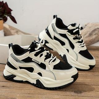 Dames Sneakers met Hoge Zool – Casual, Geschikt voor Dagelijks Gebruik, Met Verhoogde Zool