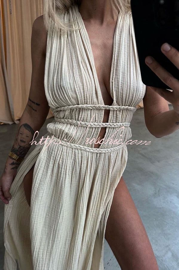 Beach Dress |Dames strandjurk met luchtige pasvorm en chique zomerse uitstraling voor strand en avond