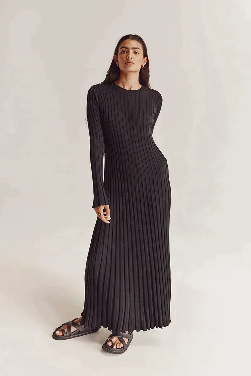 Maria jurk dames | Luxe aansluitende jurk met stretch en flatterende pasvorm