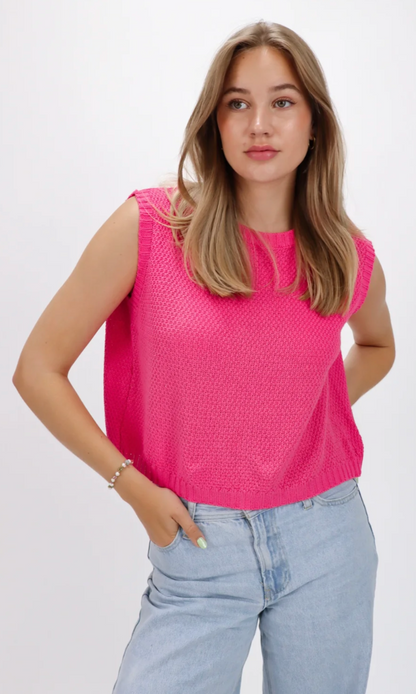 Ebony - Trendy Gebreide Top