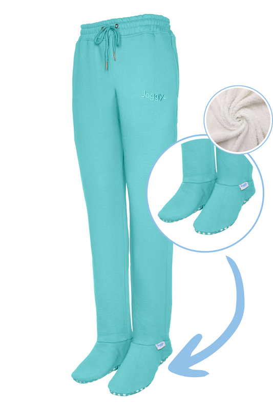 Elaiah - Blauwe Joggingbroek Met Gevoerde Voeten