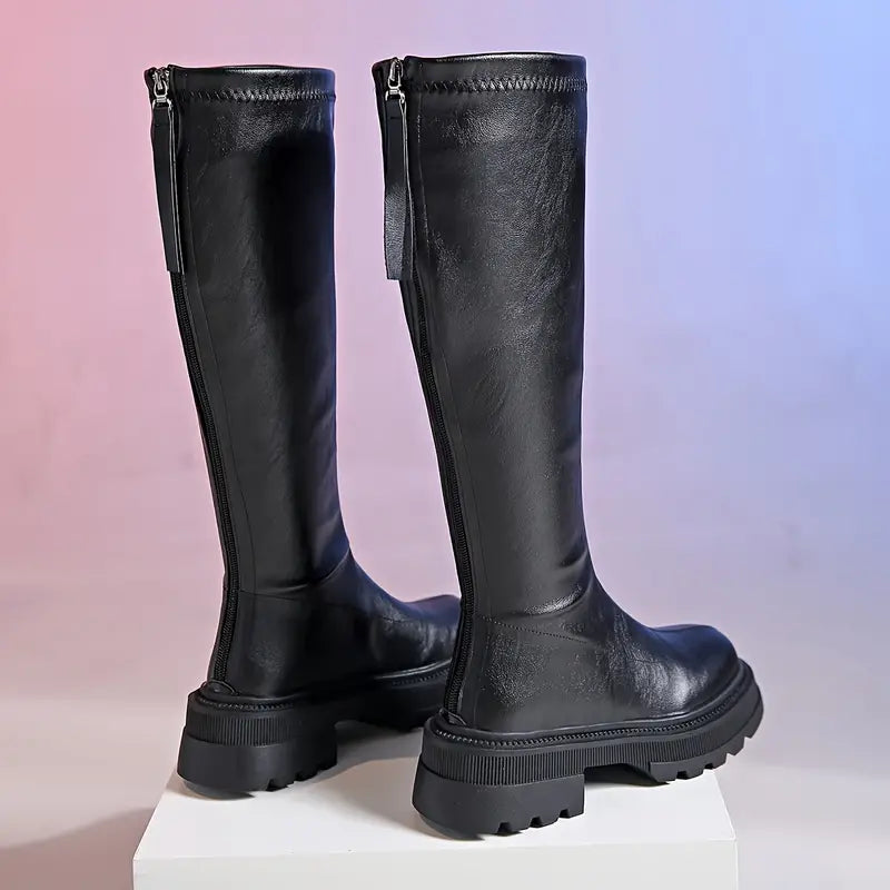 Elegante laarzen dames | Smalle laarzen met rits en comfortabele pasvorm