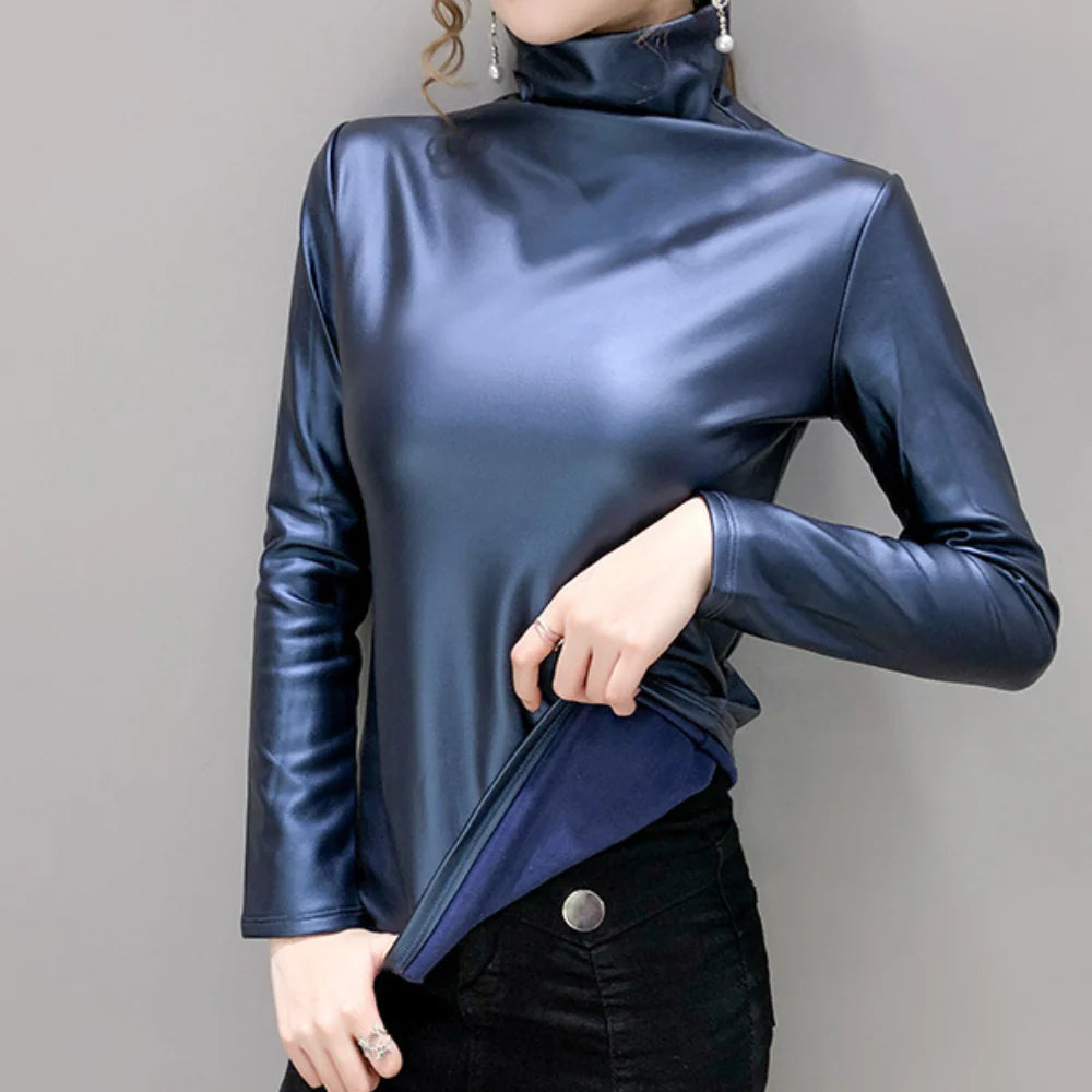 Metallic top voor dames