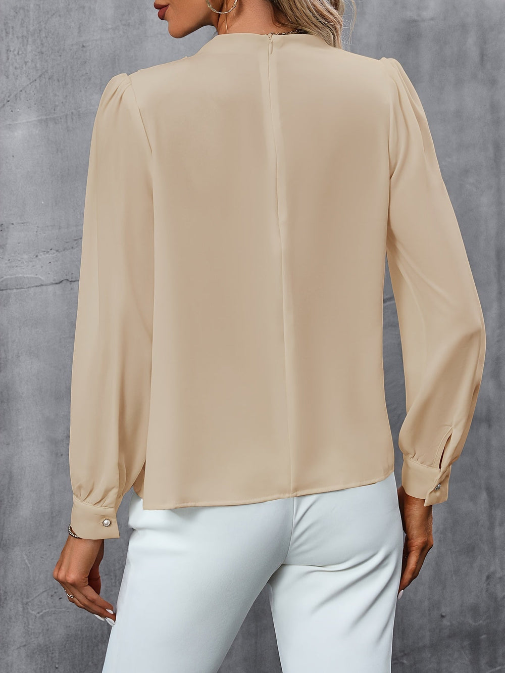 Elva - Gegolfde Blouse Dames