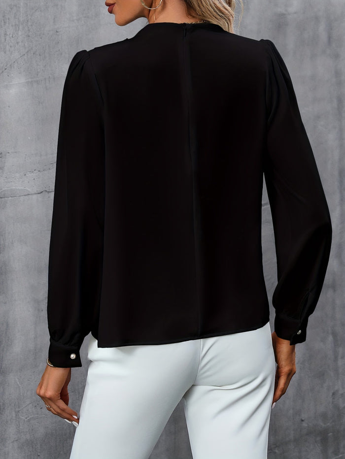 Elva - Gegolfde Blouse Dames